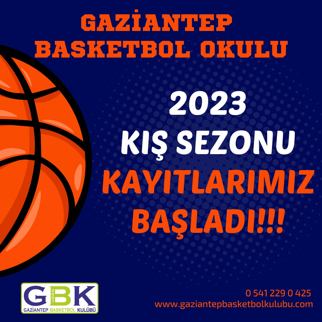 2023 KIŞ SEZONU BASKETBOL OKULU KAYITLARIMIZ BAŞLADI.