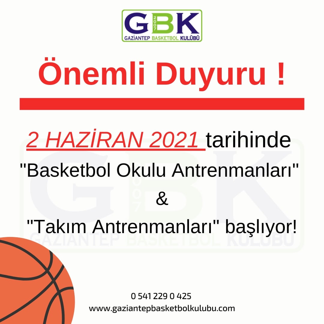 ANTRENMANLARIMIZ BAŞLIYOR