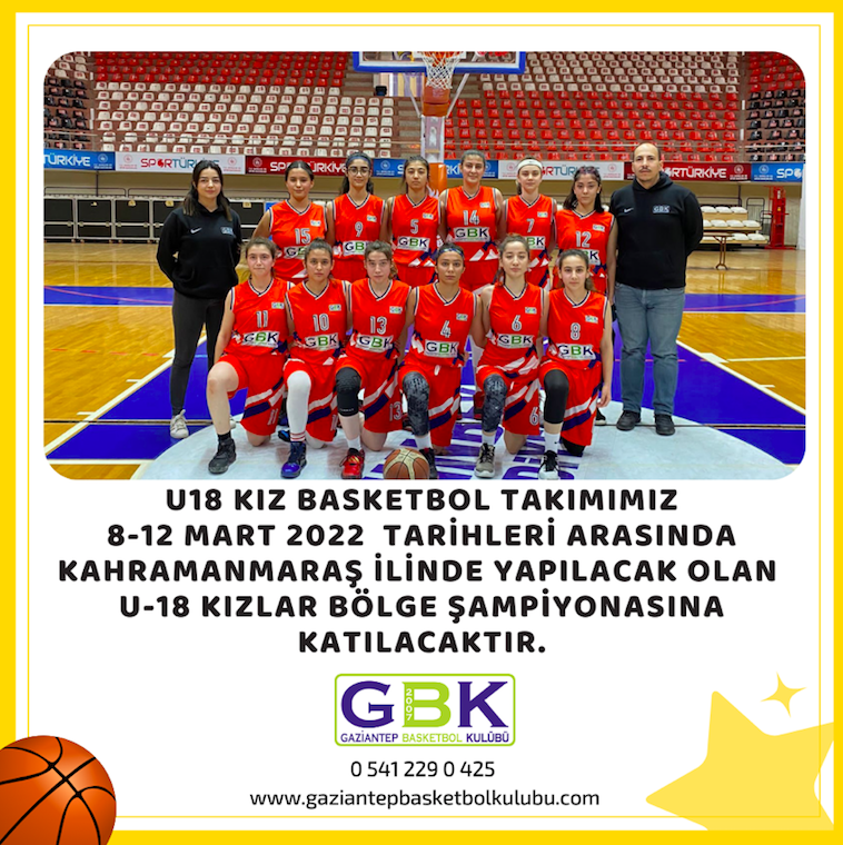 U18 KIZLAR BÖLGE ŞAMPİYONASINA GİDİYORUZ.