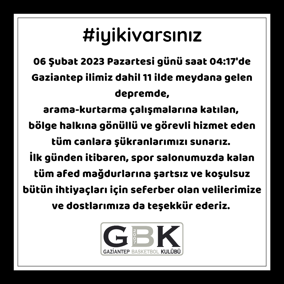 TEŞEKKÜR MESAJI